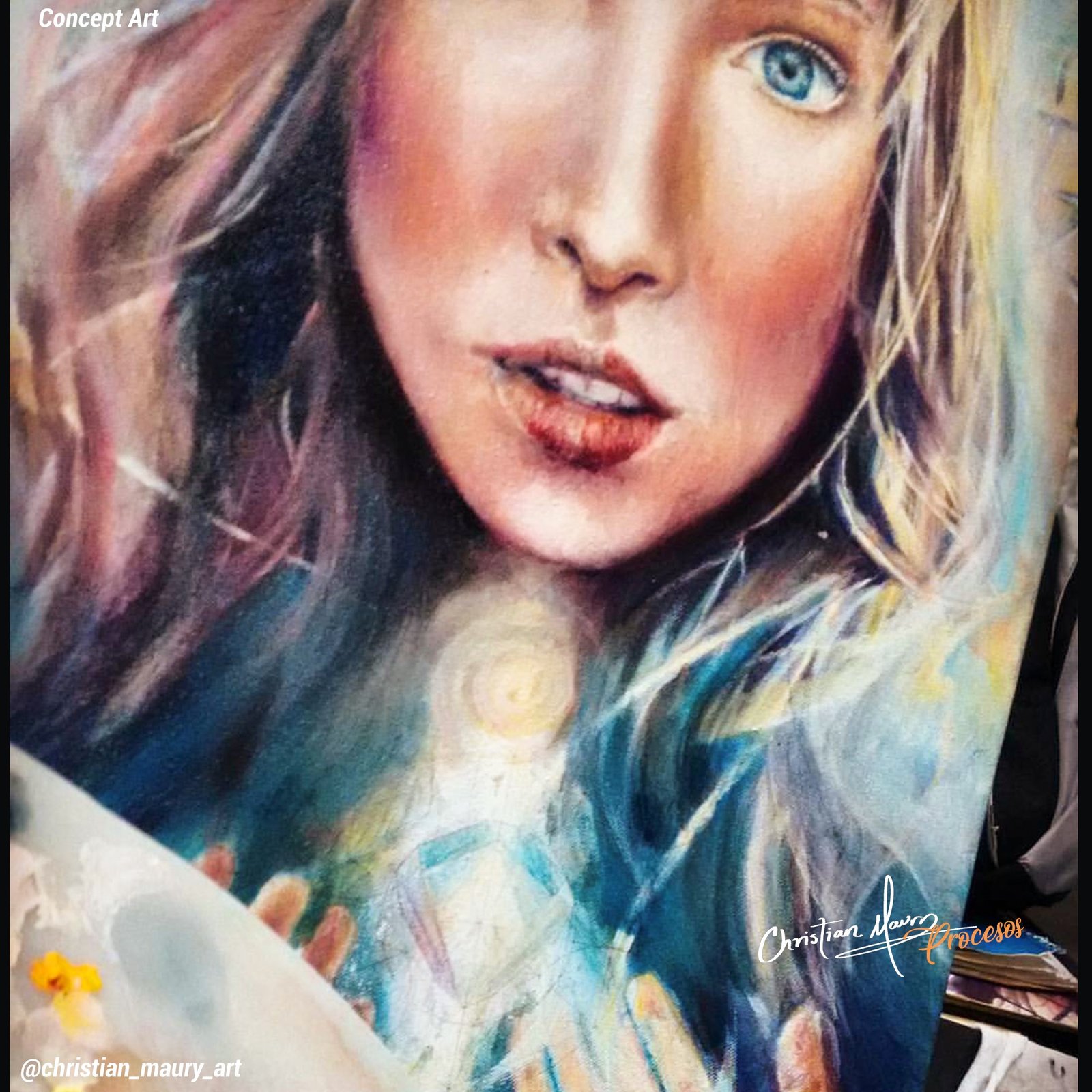 Hyperrealistic concept-art by MAURYARTE — Hyperrealistic concept-art by MAURYARTE — observational study exploration for acrilicos
