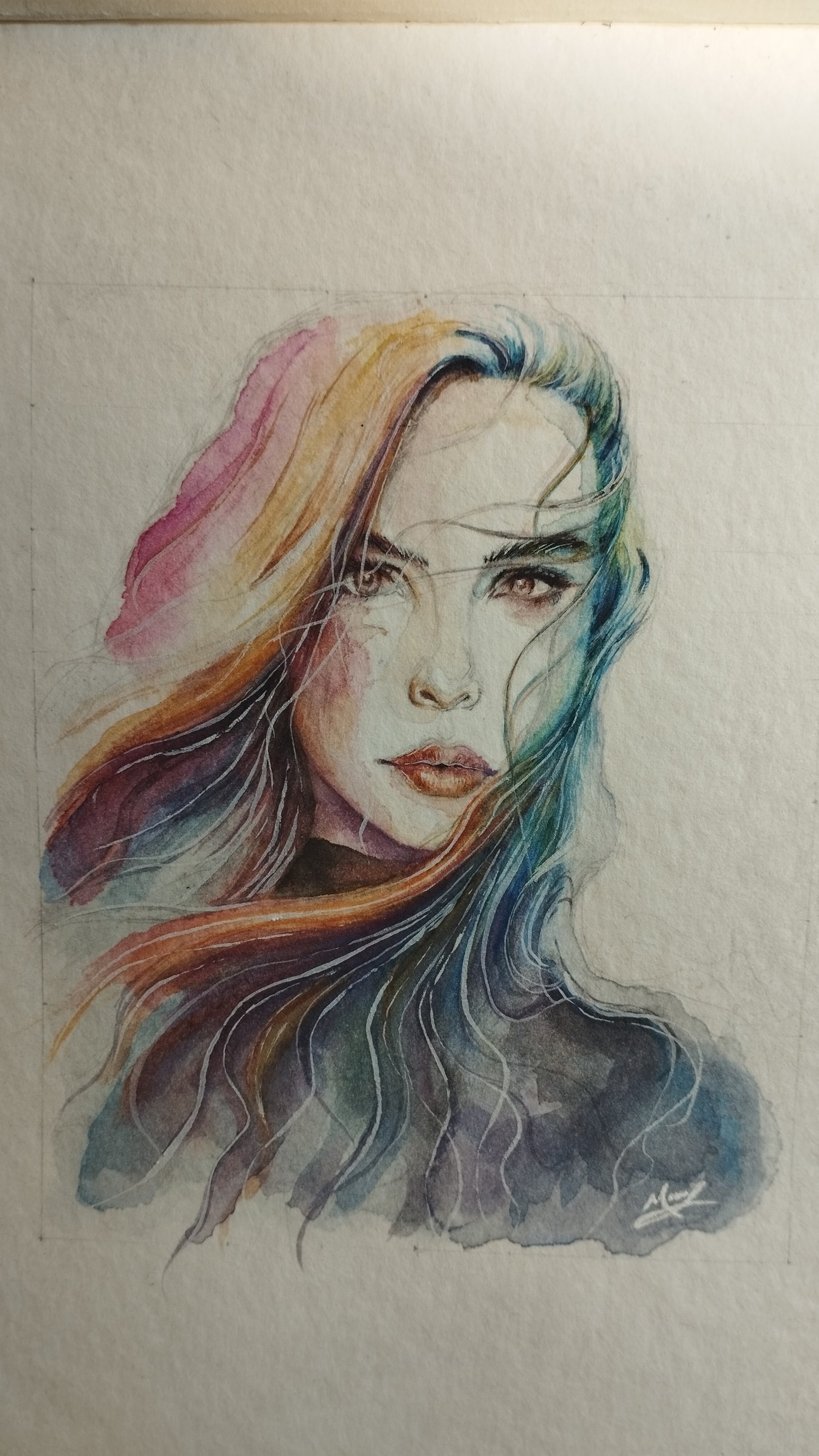 Hyperrealistic concept-art by MAURYARTE — Hyperrealistic concept-art by MAURYARTE — shading study exploration for acuarela-ella-2
