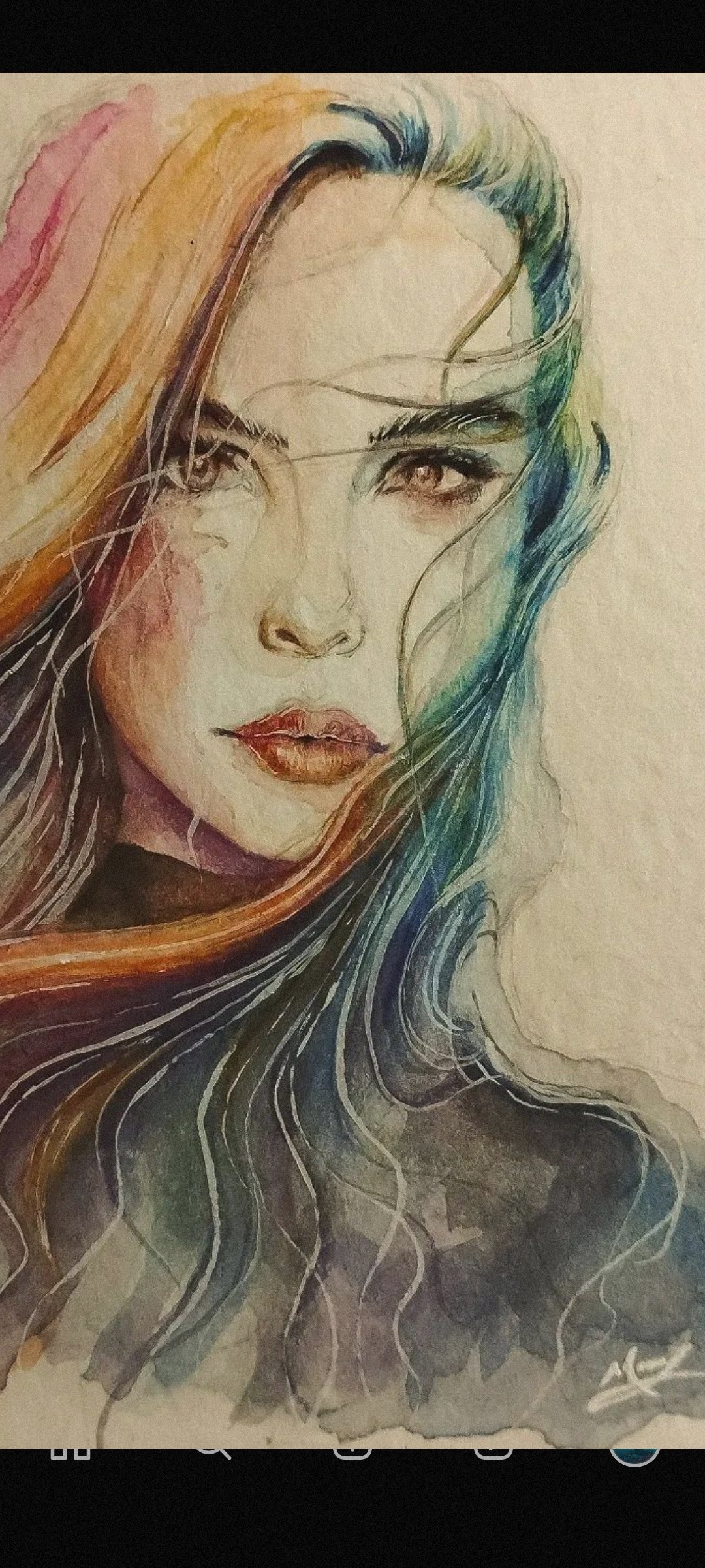 Hyperrealistic concept-art by MAURYARTE — Hyperrealistic concept-art by MAURYARTE — brushstroke texture exploration for acuarela-ella-2