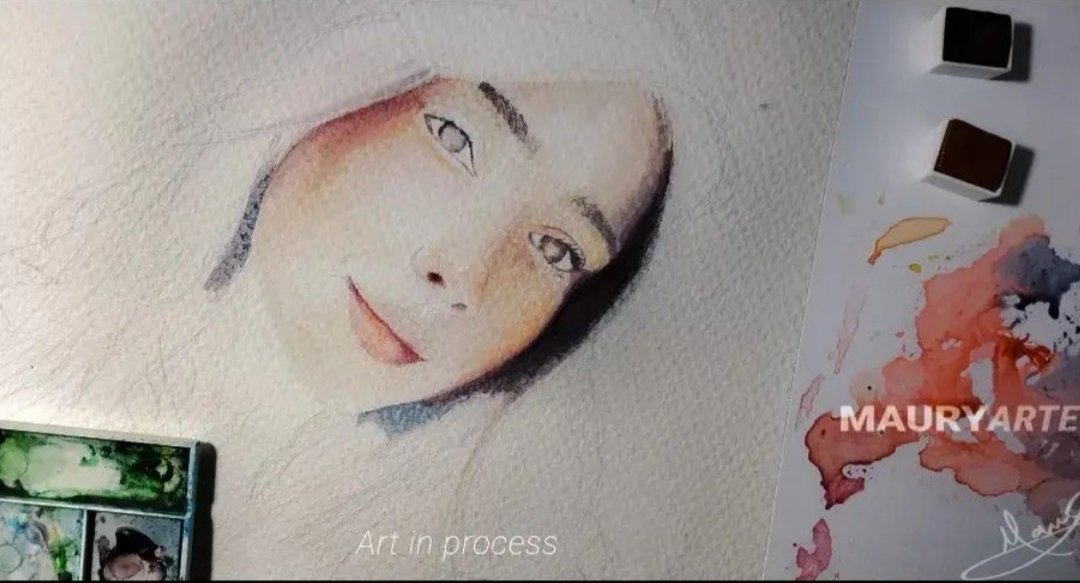 Hyperrealistic concept-art by MAURYARTE — Hyperrealistic concept-art by MAURYARTE — brushstroke texture exploration for acuarela-ella